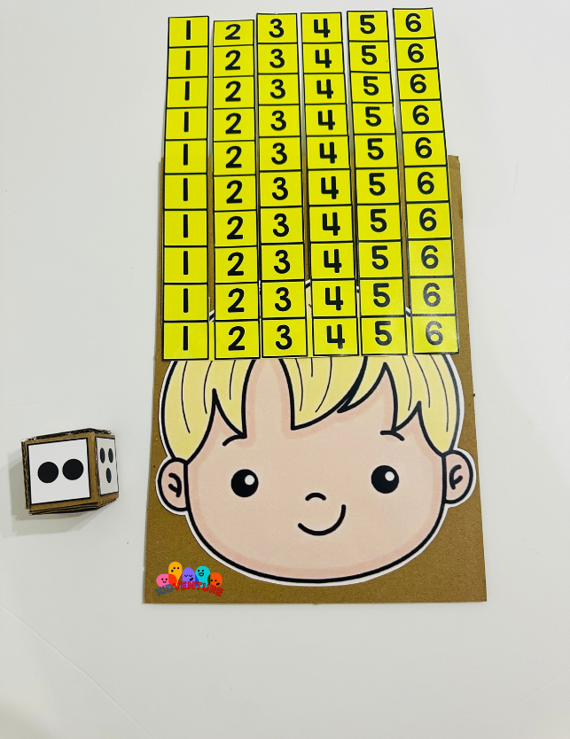 π² Roll & Trim Numbers β Fun Dice & Counting Activity for Kids βοΈ