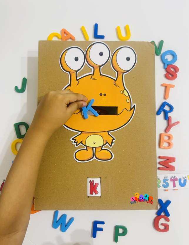 🍽️ Feed the Alphabet Monster – 🔤 Fun ABC Activity for Kids