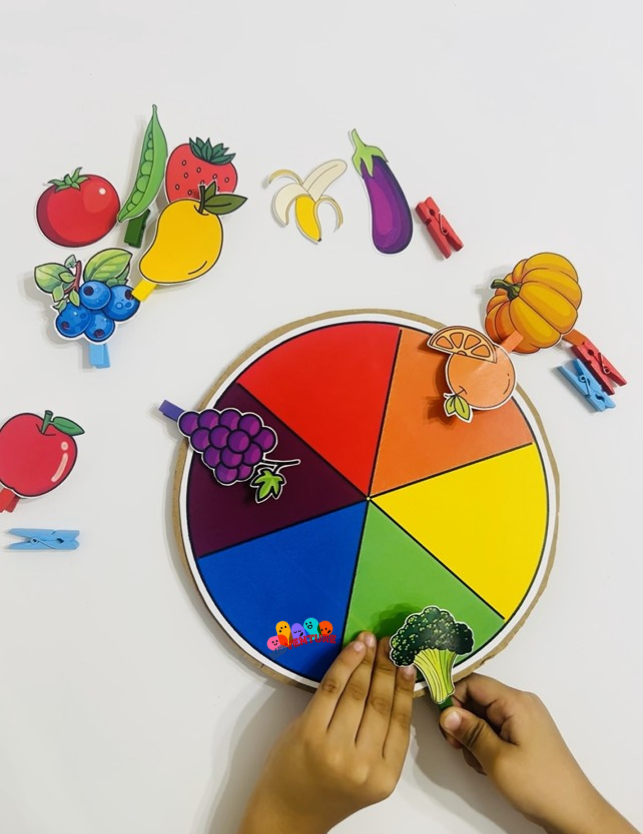 Pick & Match Colors – Fruits & Veggies Edition