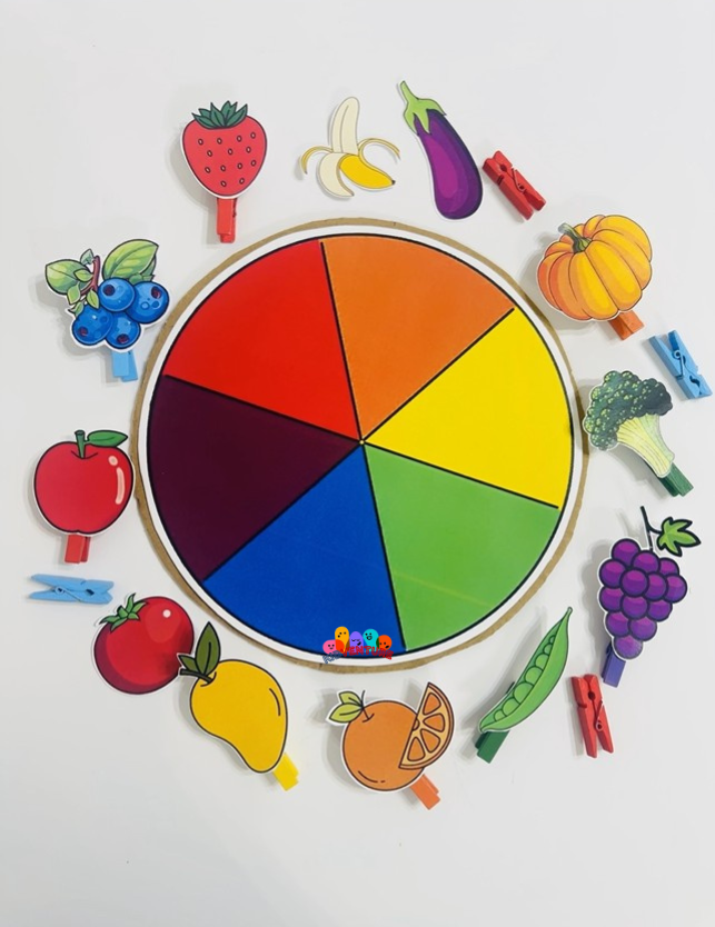 Pick & Match Colors – Fruits & Veggies Edition