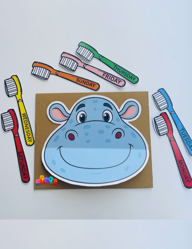 🪥Toothbrush Time Fun - Learn Days of Week