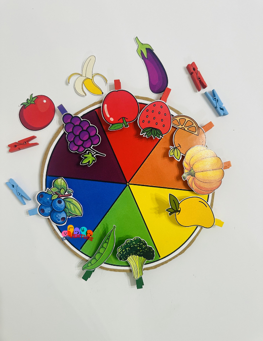 Pick & Match Colors – Fruits & Veggies Edition